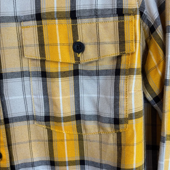 Harley-Davidson Yellow and Black Plaid Shirt - Picture 4 of 9